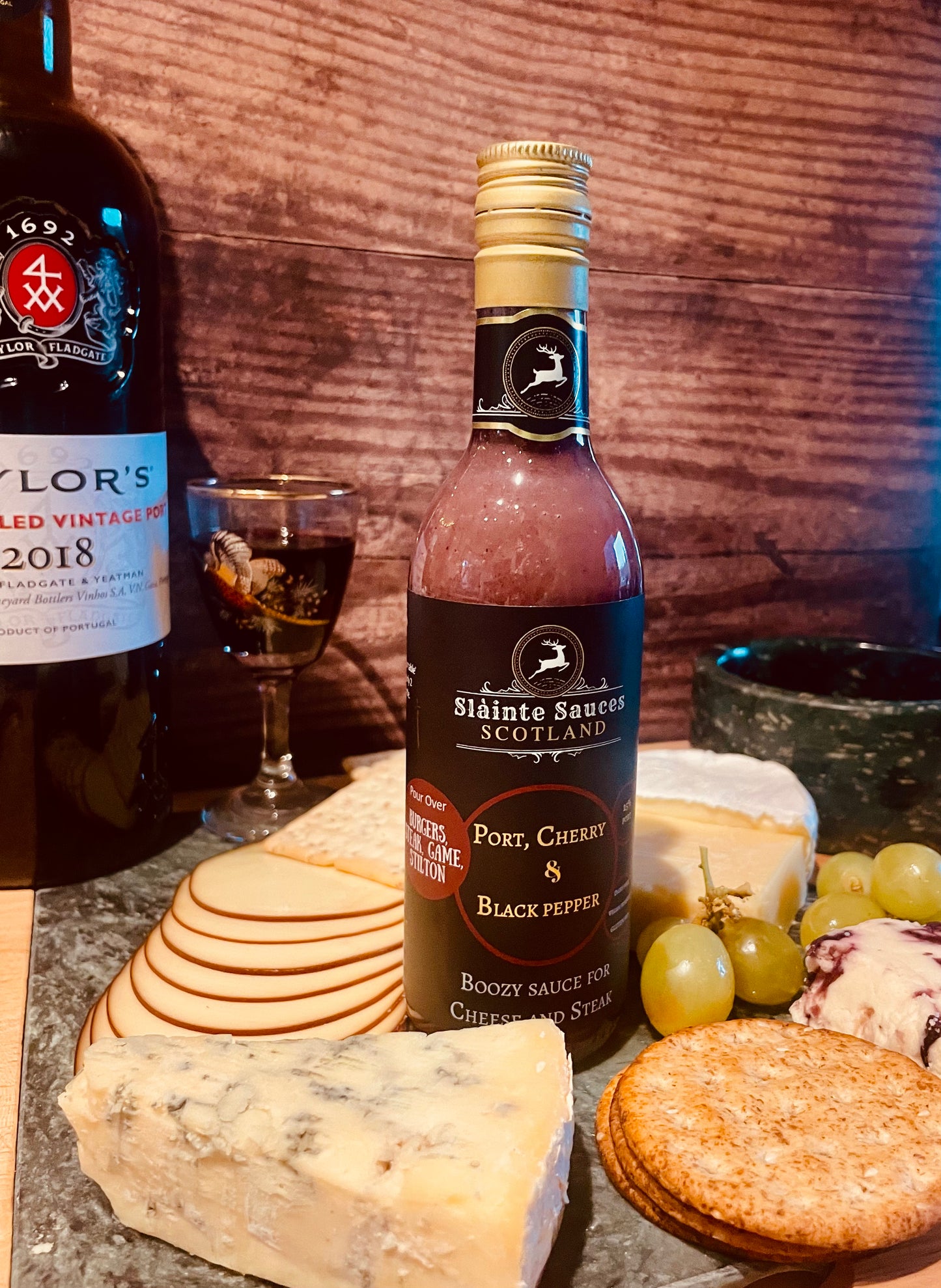 Port, Cherry & Black Pepper β Boozy Gourmet Sauce for Cheese & Steak