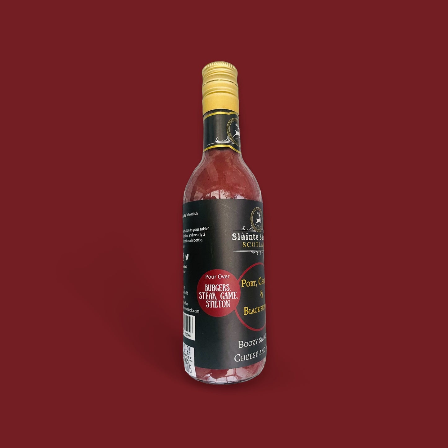 Port, Cherry & Black Pepper β Boozy Gourmet Sauce for Cheese & Steak