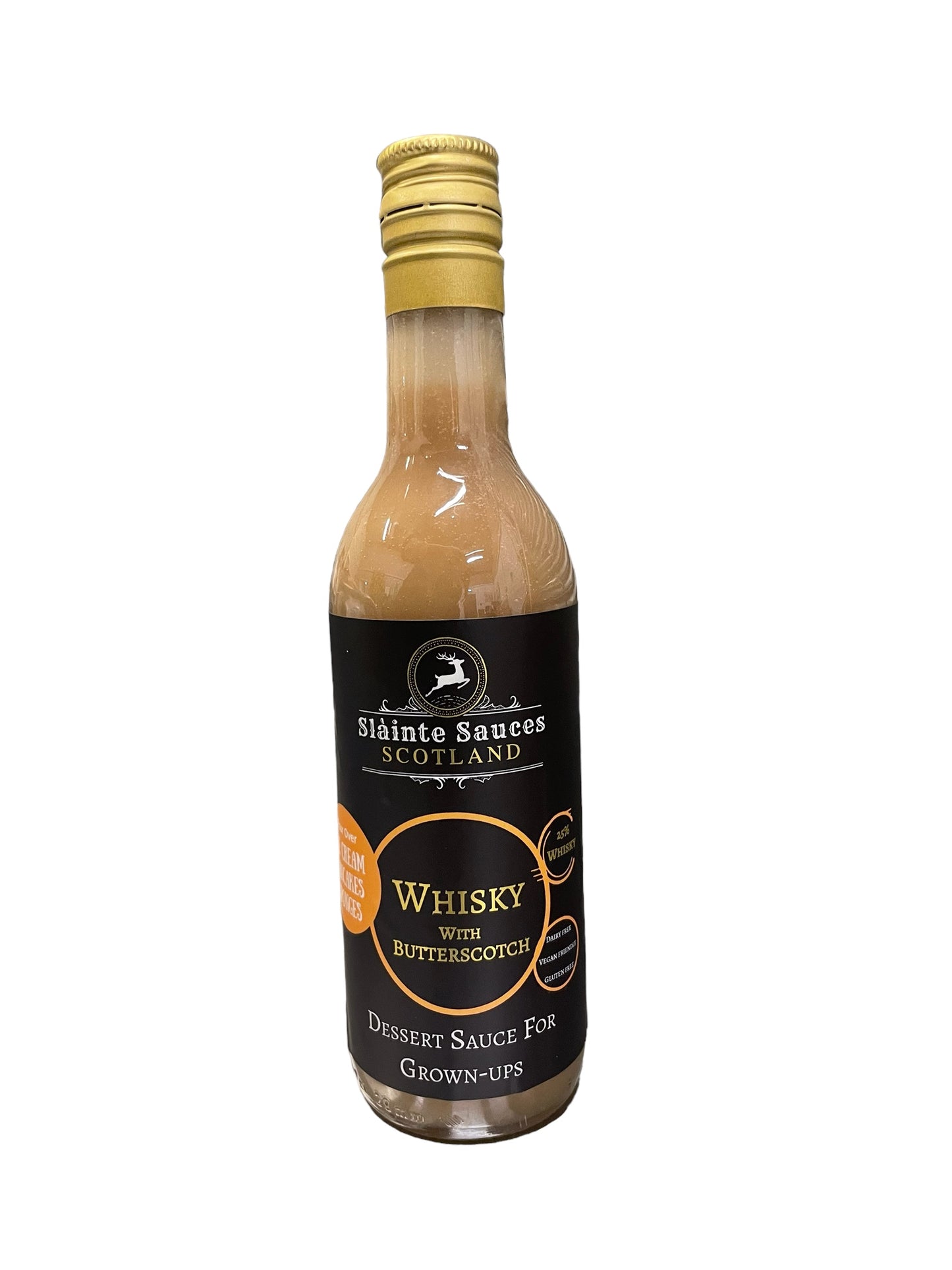 A whisky with butterscotch Sauce