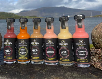 The Ultimate Scottish Gift Box Collection – 3 Duo Sets of Boozy Sauces