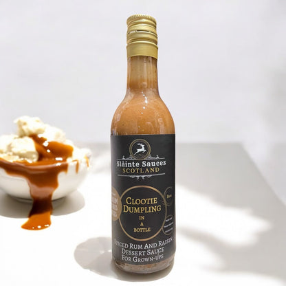 Scottish Dessert Sauce Gift Pack - Cranachan & Clootie Dumpling in a Bottle