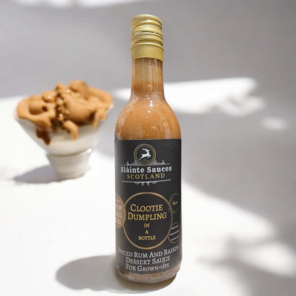 Scottish Dessert Sauce Gift Pack - Cranachan & Clootie Dumpling in a Bottle