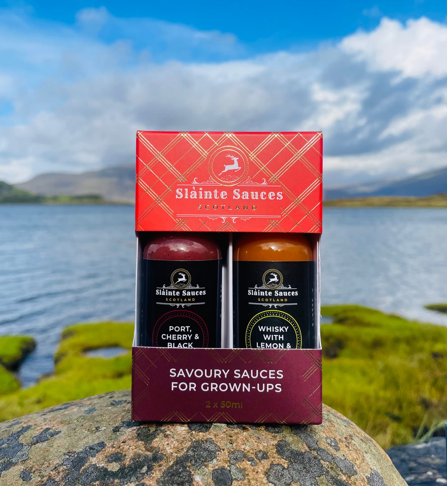 The Ultimate Scottish Gift Box Collection – 3 Duo Sets of Boozy Sauces