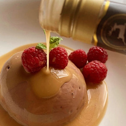Rum & Salted Caramel Sauce -  Scottish Boozy Dessert Topping & Gourmet Gift