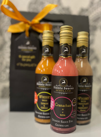 Scottish Whisky Sauce Gift Set of 3 boozy treats