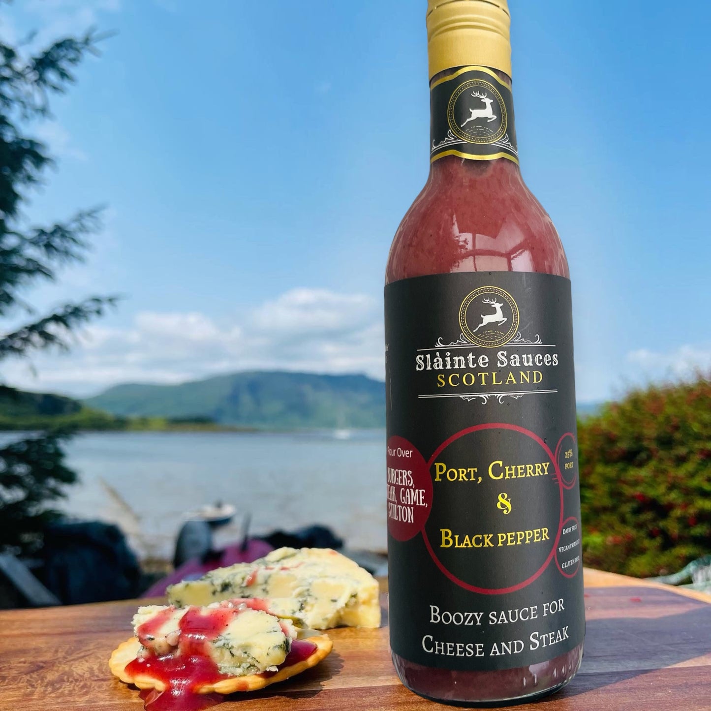 Port, Cherry & Black Pepper – Boozy Gourmet Sauce for Cheese & Steak