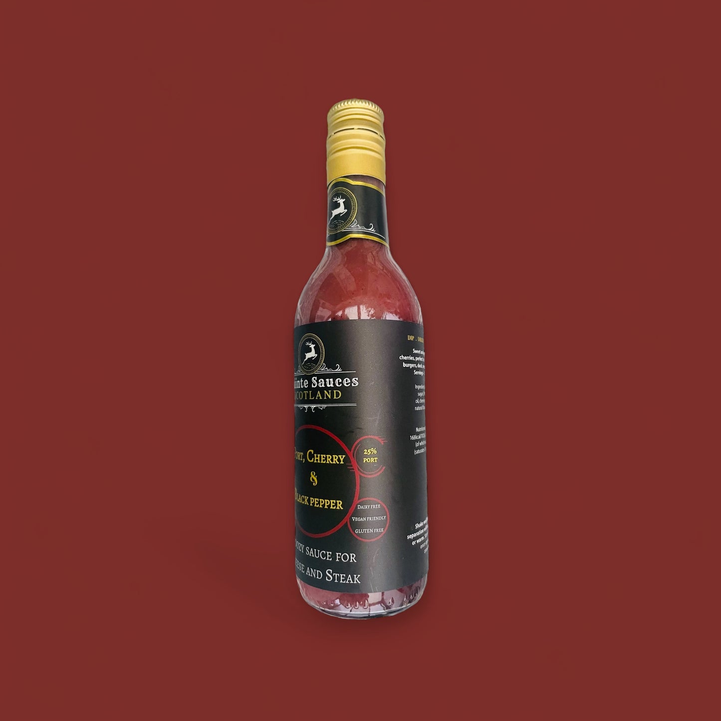 Port, Cherry & Black Pepper – Boozy Gourmet Sauce for Cheese & Steak