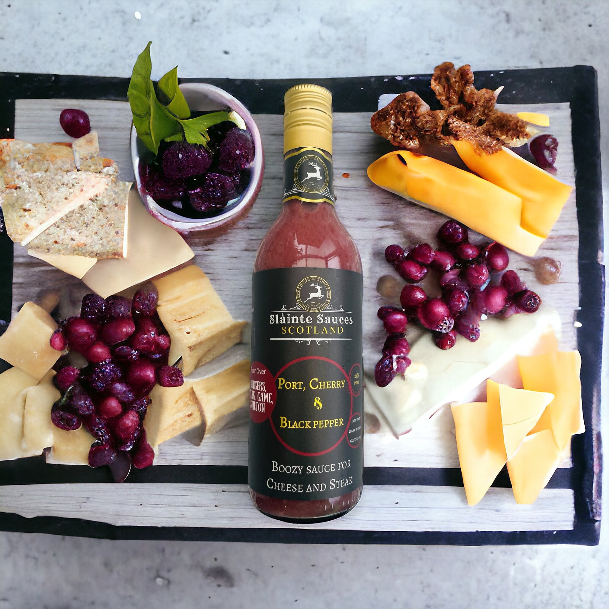 Port sauce for cheese boards 