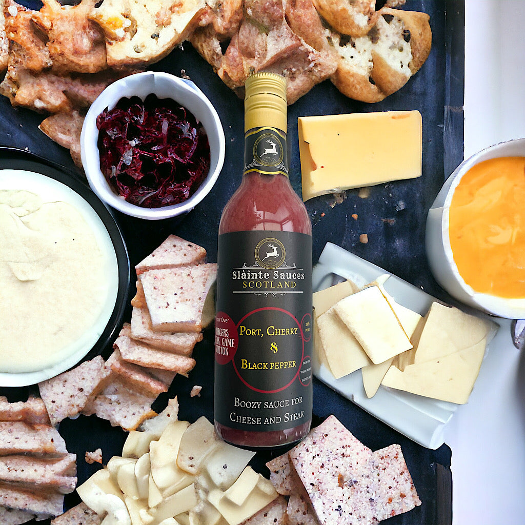 Port, Cherry & Black Pepper – Boozy Gourmet Sauce for Cheese & Steak