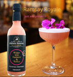 Gift set of gin, whisky, rum dessert sauces