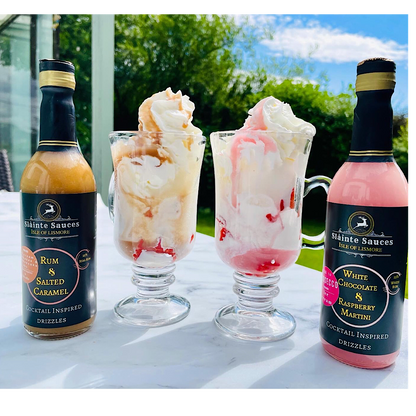 The very tipsy rum and amaretto dessert sauce gift set of 4