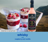 Gift set of gin, whisky, rum dessert sauces